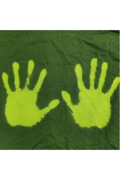 DG-HJ  溫變彈性布   感溫變色布   溫變面罩布料   溫感牛奶絲   感溫彈性針織布  成分及含量：95%滌 5%氨綸  紗支：100D  克重：200  幅寬：150cm   規格型號：藍變綠牛奶絲  彈力：有彈力 細節-2